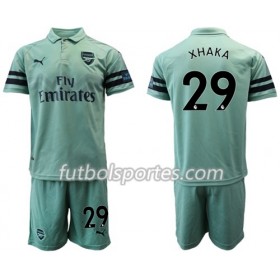 Camisetas Arsenal Xhaka 29 Niño Tercera Equipacion 2018/2019